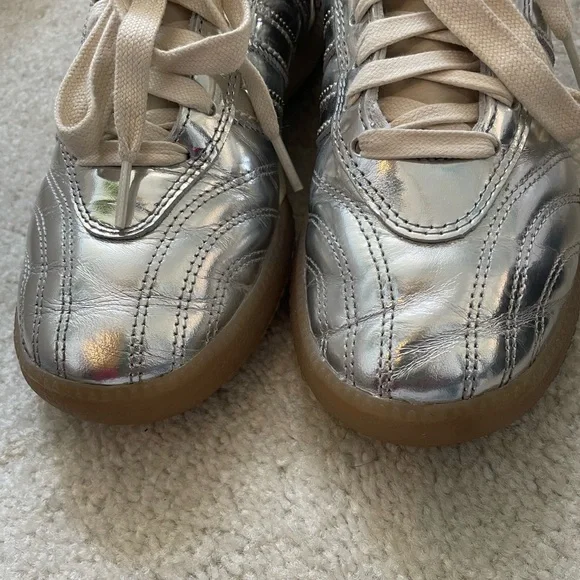 Adidas by Wales Bonner Metallic Samba Sneakers - Picture 9 of 13